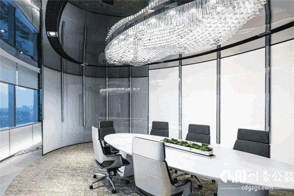 办公空间设计效果图小型会议室