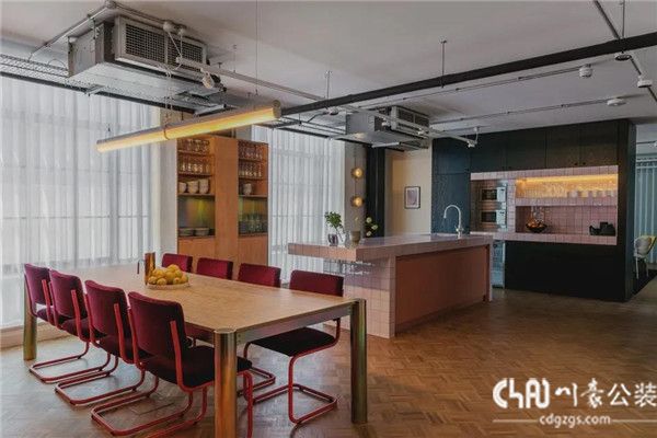 办公空间设计效果图厨房餐厅