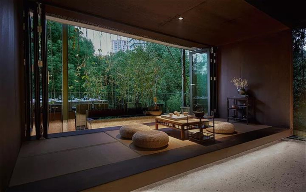 中西合璧的多变茶室空间设计